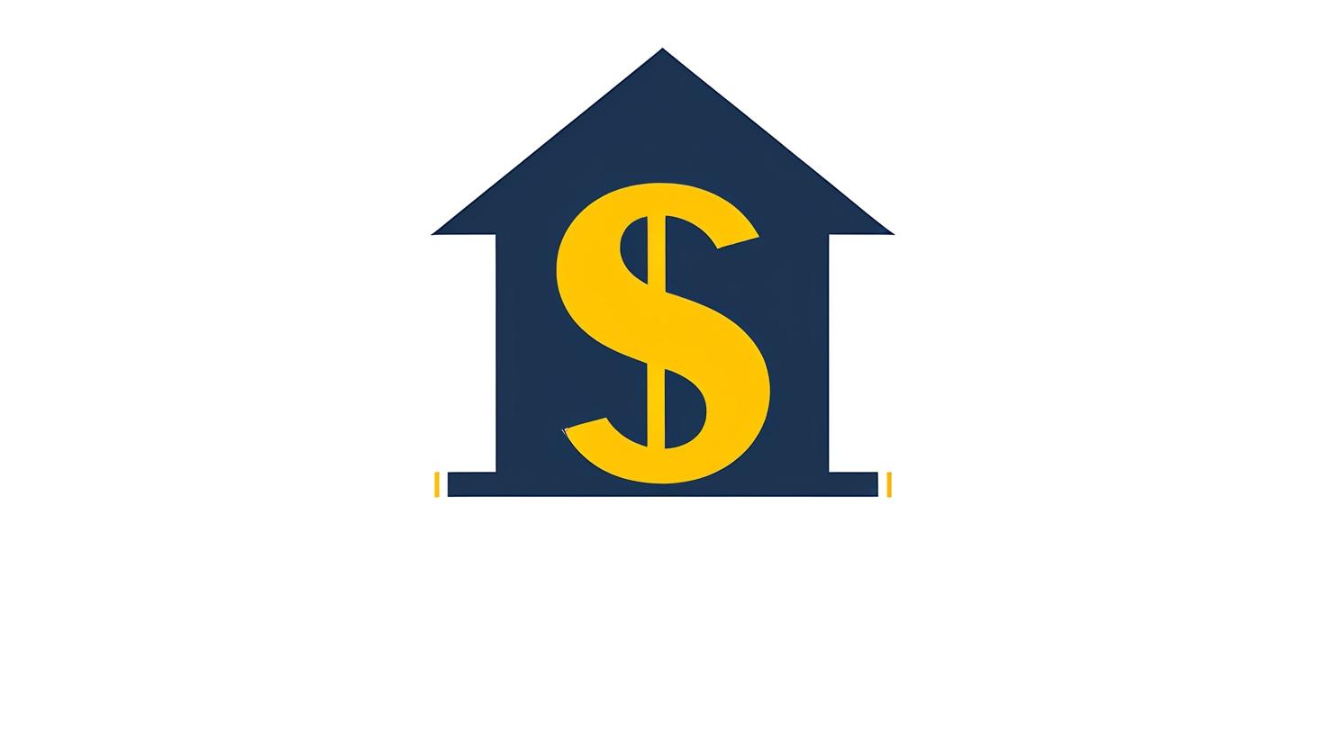 Illustration of a house silhouette beside a dollar sign